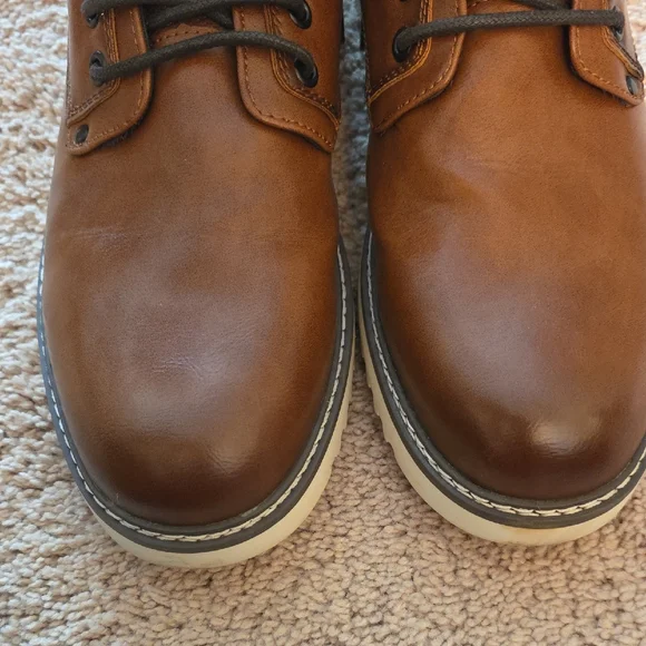 Steve Madden Chestnut Leather Ankle Boots - Picture 5 of 5